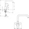 HANSGROHE AXOR Uno mješalica za sudoper, CHROM 1-2 SANITARIJE HR (za povećanje klikni na sliku)